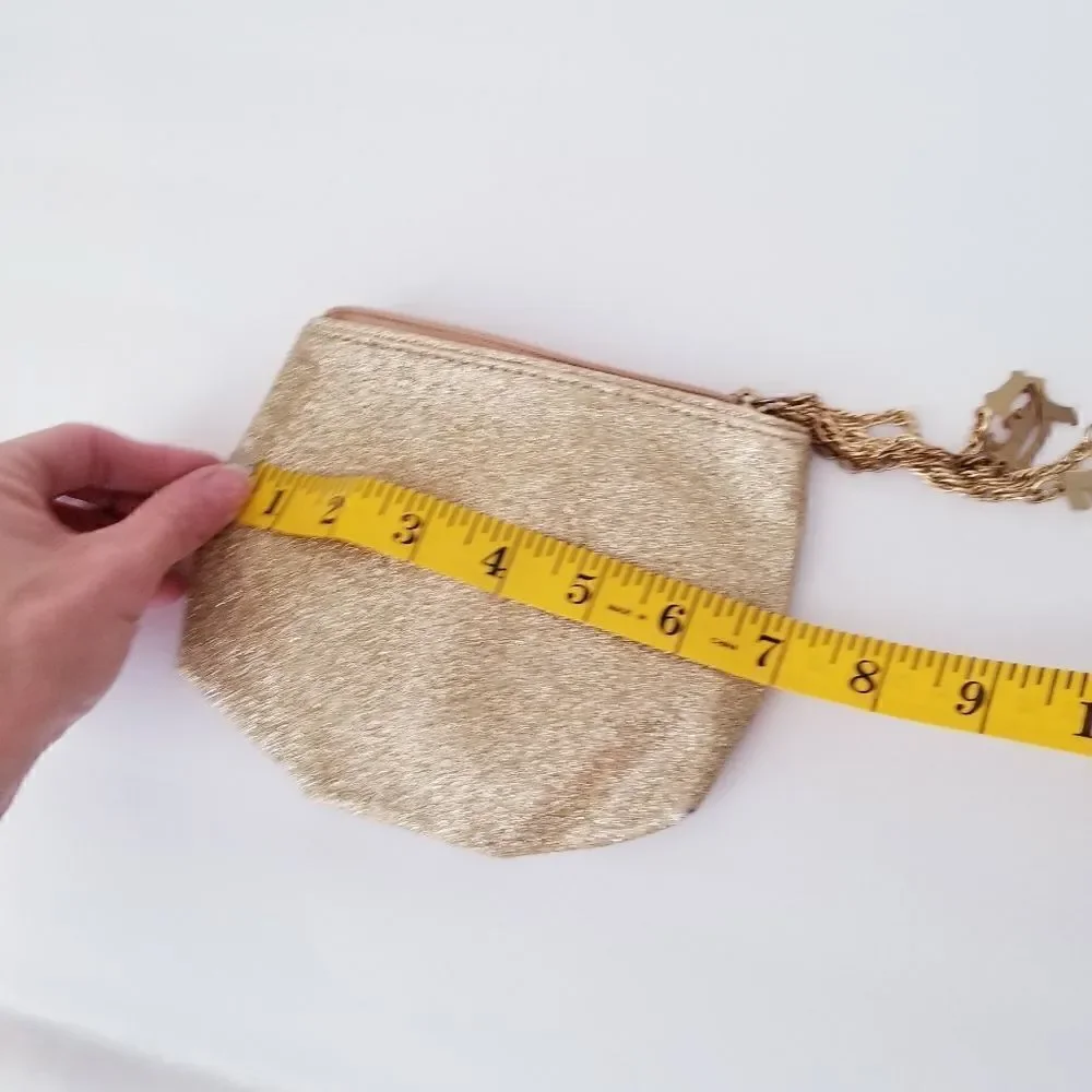 5/$25 Gold glitter cosmetic bag